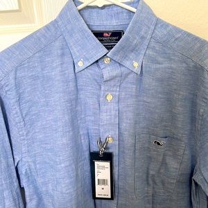 NWT Vineyard Vines Marine Slim Fit Tucker Shirt - M